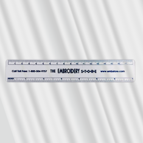 7 inch Clear Plastic Ruler (18 cm) – The Embroidery Store