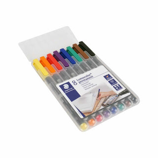 Permanent Fine Point Pens - Set of 8 colors