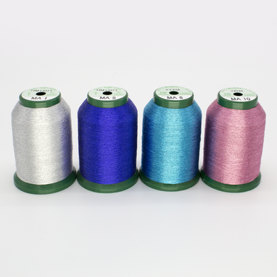 15 Color KingStar Metallic 1000 Meter Thread Kit