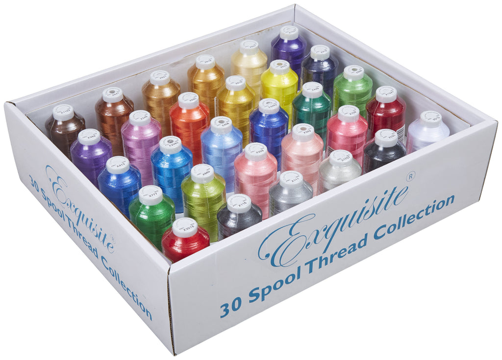 30 Color Exquisite  5000 Meter Thread Assortment