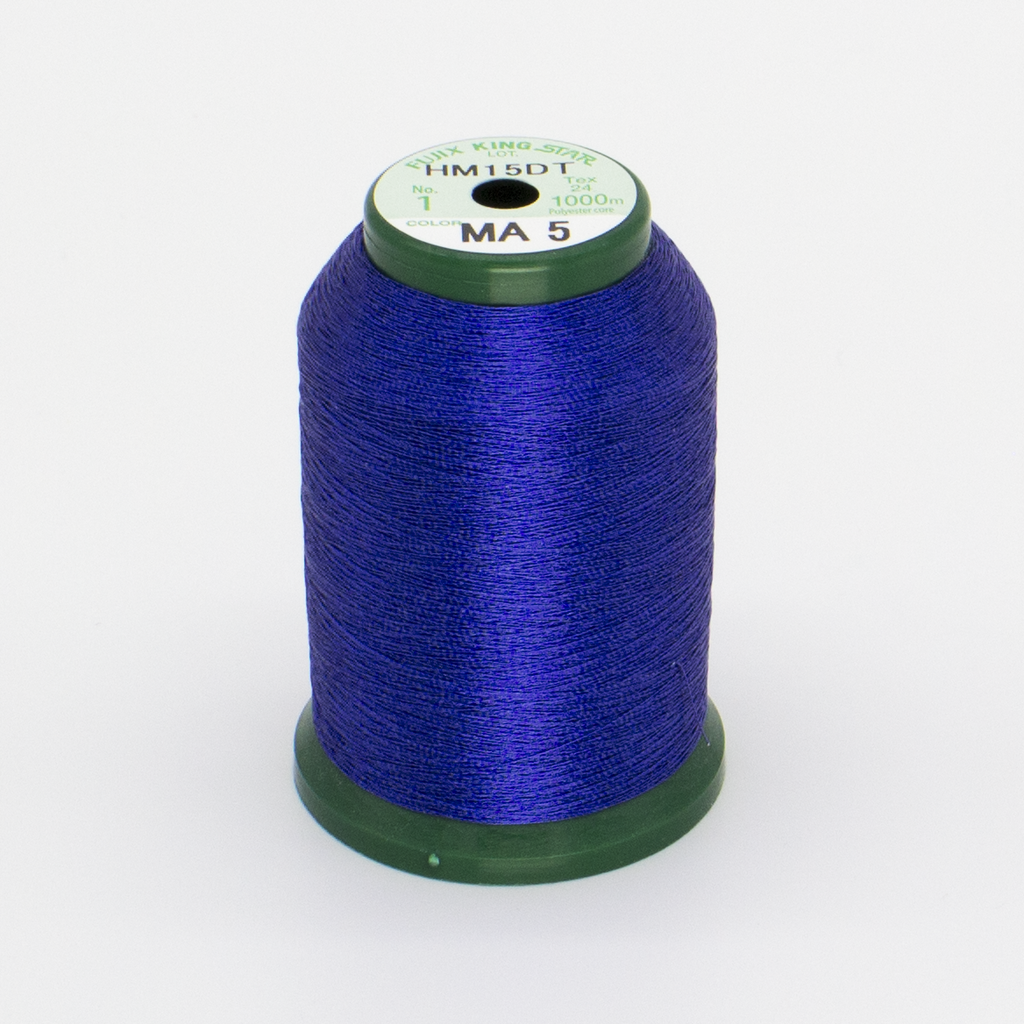 KingStar Metallic Thread MA-5 DARK BLUE - 1000 Meter – The Embroidery Store