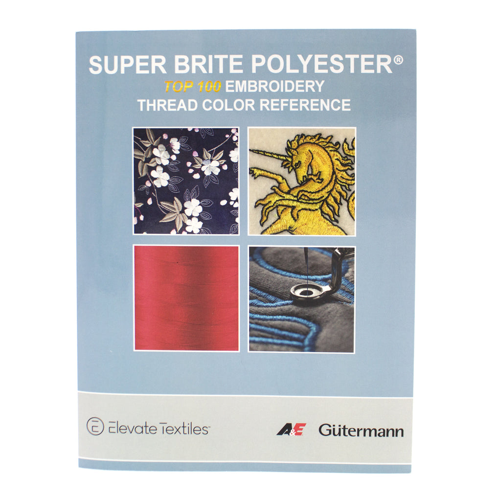 Robison-Anton Super Brite Polyester Top 100 Thread Color Card