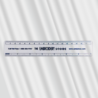 7 inch Clear Plastic Ruler 18 cm The Embroidery Store