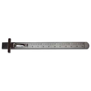 6 inch Stainless Steel Pocket Ruler (15mm)