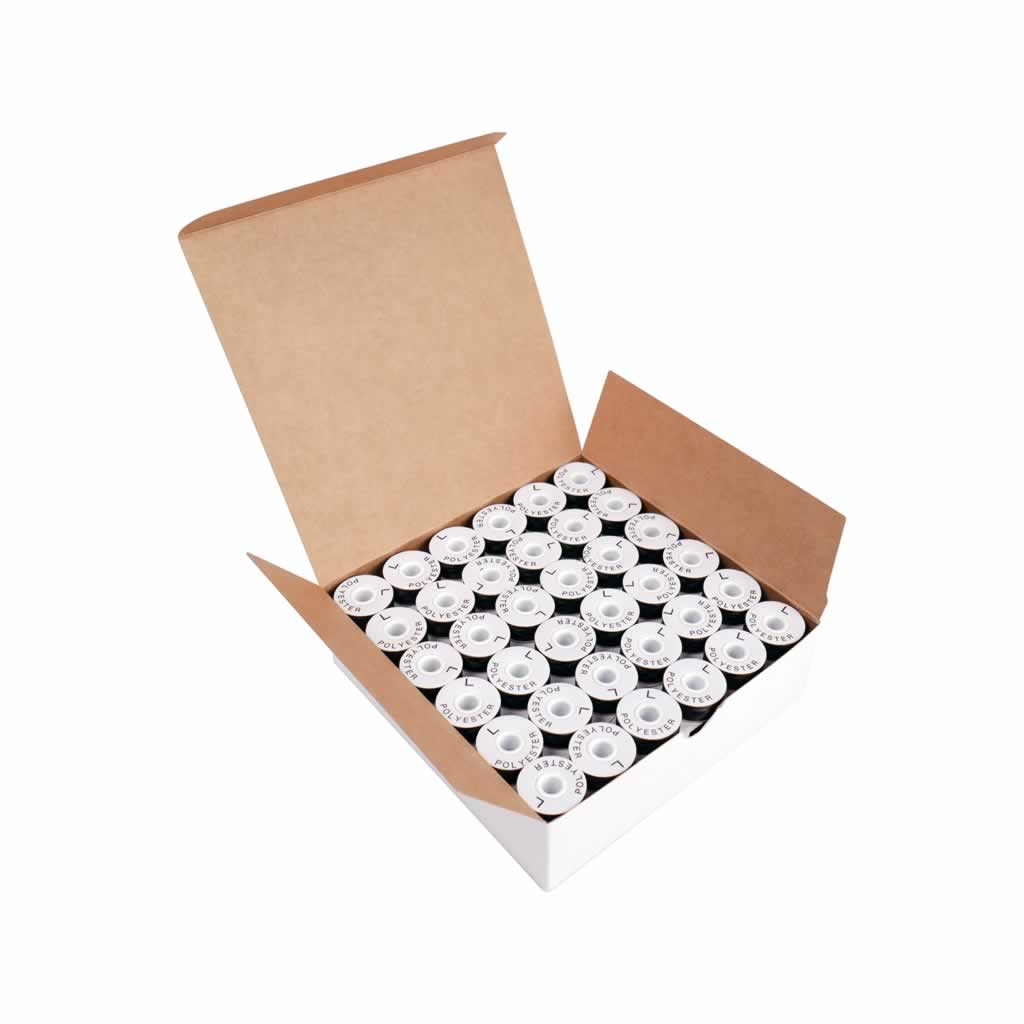 Steady Stitch Paper Sides Style L Polyester Prewound Bobbins