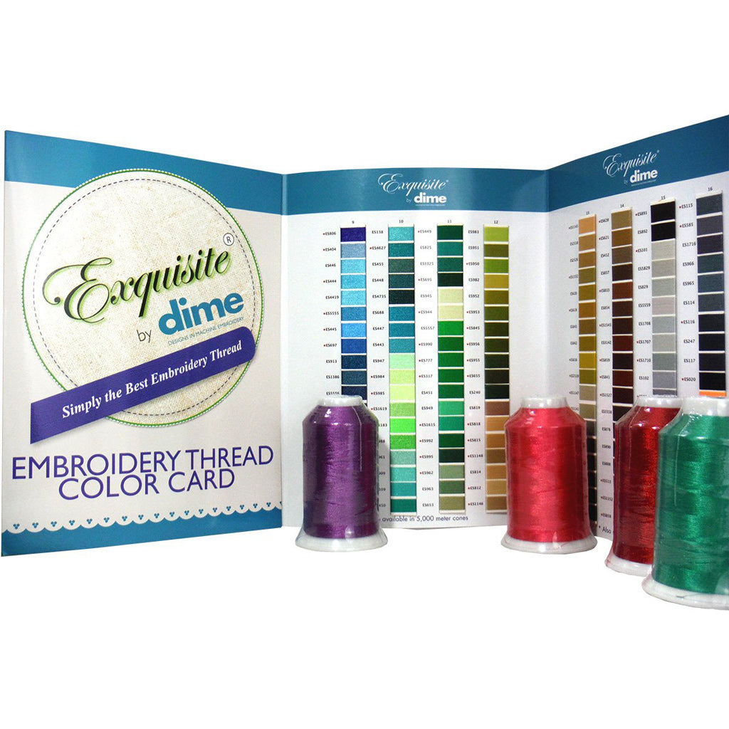 Exquisite Polyester Thread Color Card – The Embroidery Store