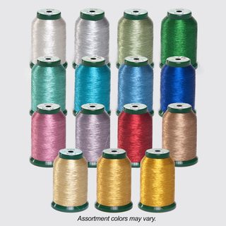 15 Color KingStar Metallic 1000 Meter Thread Kit